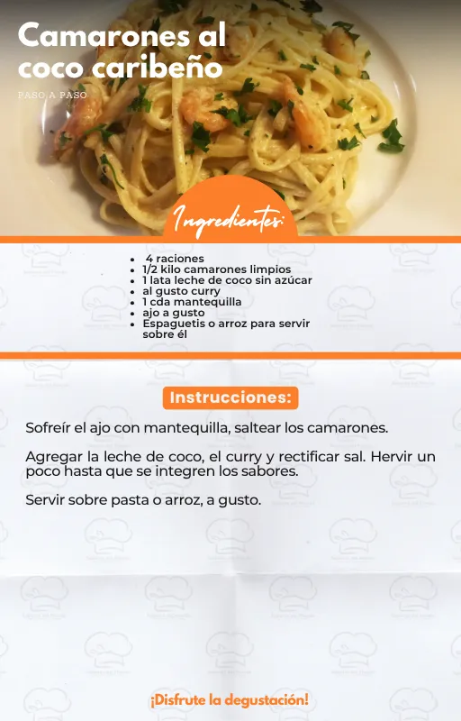 Camarones al coco caribeño